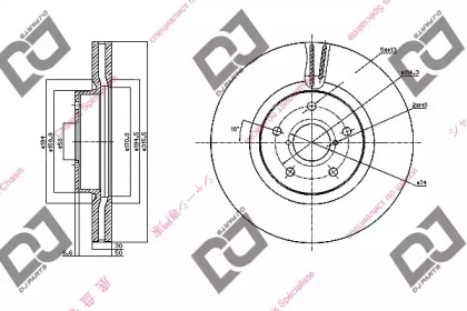 Тормозной диск DJ PARTS BD2091